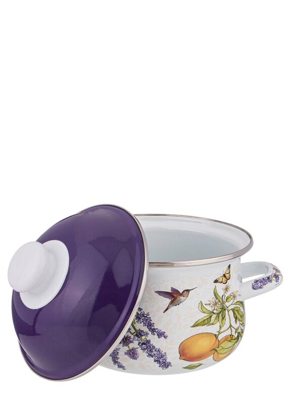 Эмалированная кастрюля с крышкой шир.  580, рис. 2