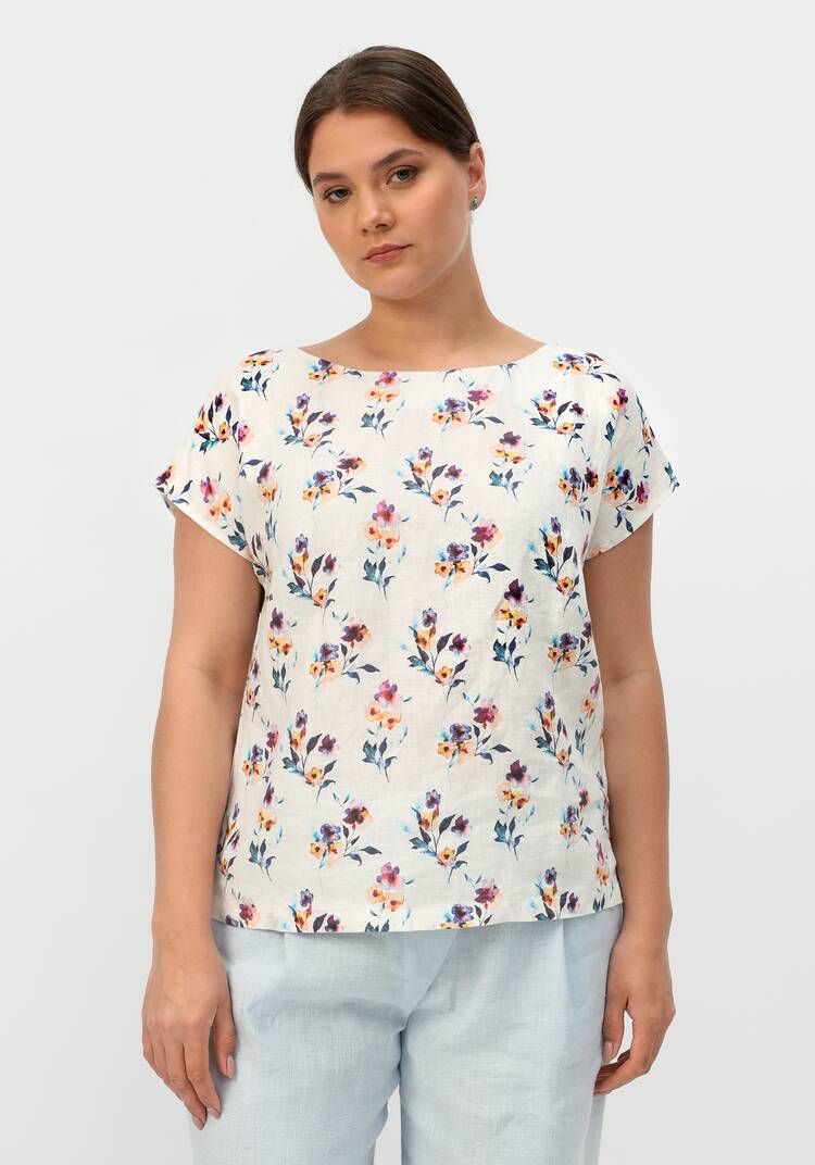 Блуза с удлиненной линией плеча Камилла шир.  750, рис. 27