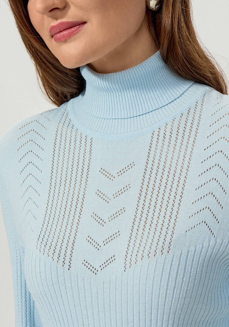 Водолазка из вискозы с узором шир.  750, рис. 26