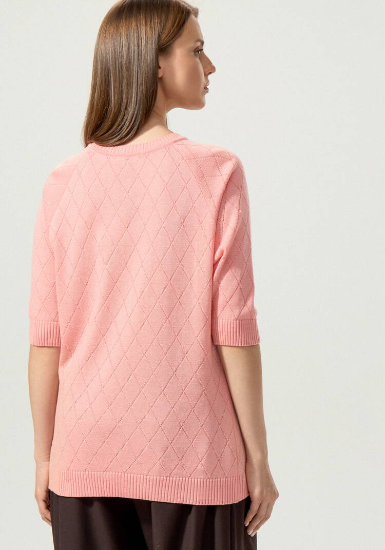 Джемпер с эффектными пуговицами по полочке шир.  750, рис. 24