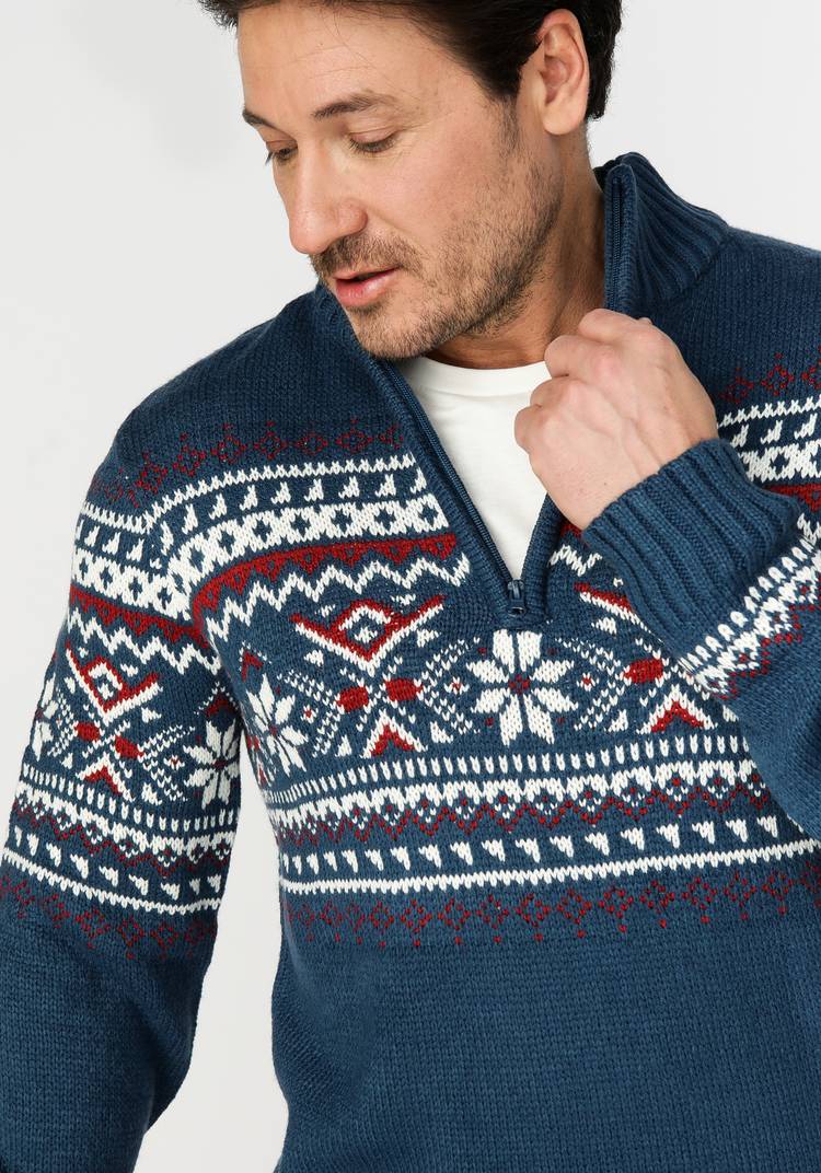 Свитер мужской с жаккардовым узором Мартен шир.  750, рис. 3