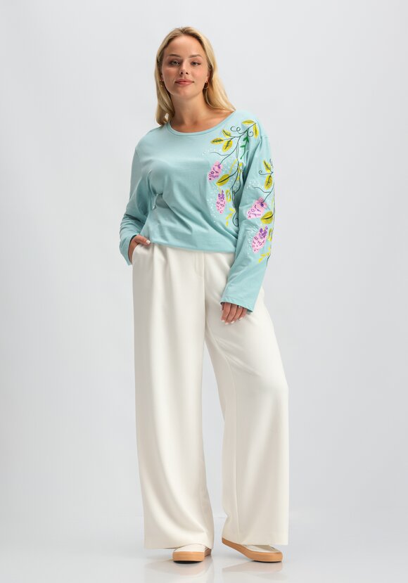 Лонгслив с вышивкой шир.  580, рис. 20