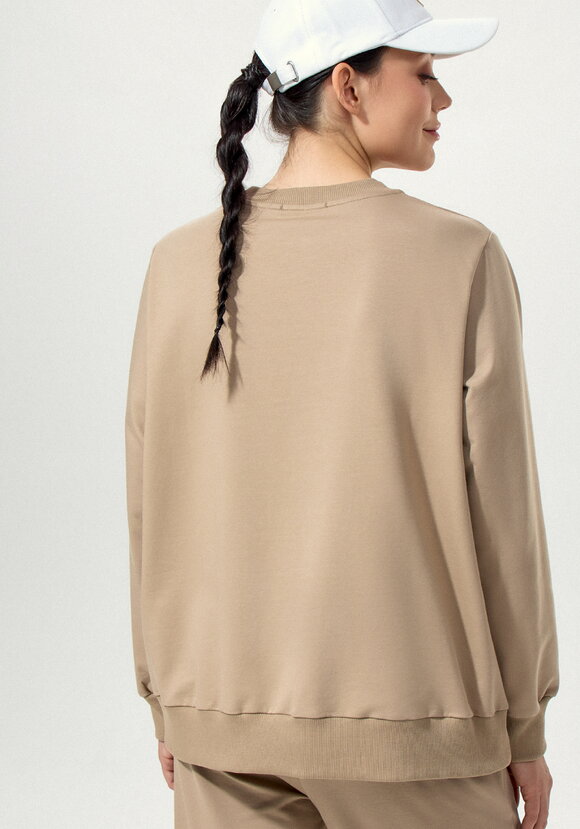 Костюм из брюк и свитшота с принтом на груди шир.  580, рис. 18