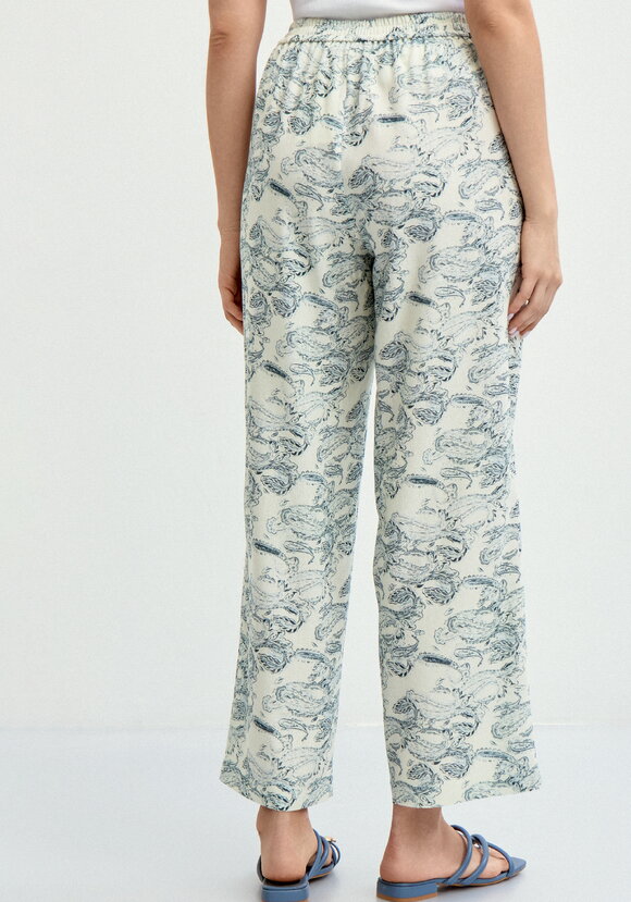 Брюки из льна пpямые шир.  580, рис. 11