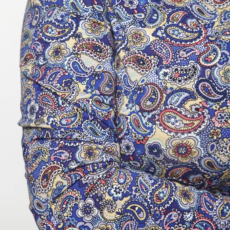 Блуза с оригинальным воротом и принтом шир.  750, рис. 4