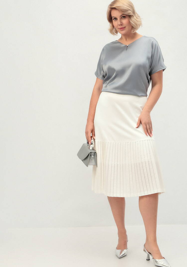 Блуза шелковая с V-образным вырезом шир.  750, рис. 27