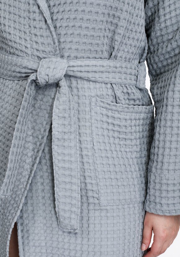 Халат вафельный в крупную клетку шир.  580, рис. 8