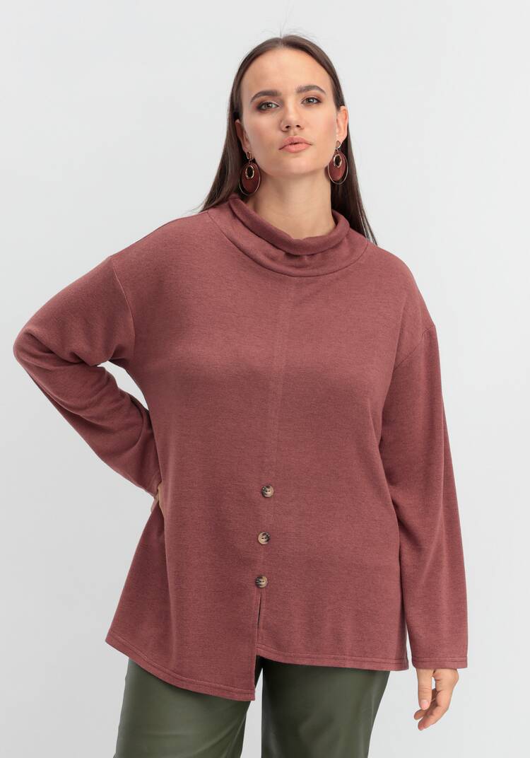 Джемпер с асимметричным низом шир.  750, рис. 9