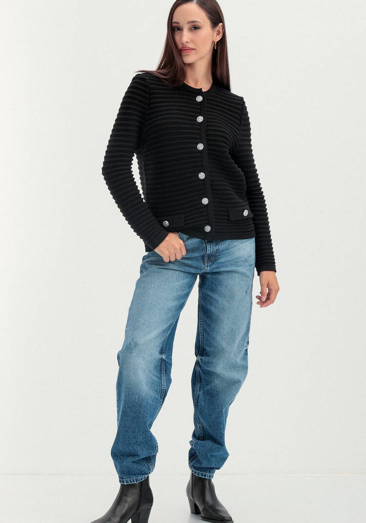 Пиджак в полоску на металлических пуговицах шир.  750, рис. 11