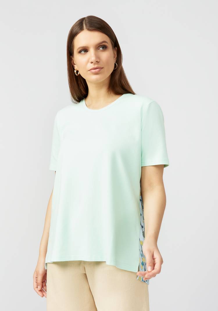 Блуза в комбинации из двух тканей шир.  750, рис. 6