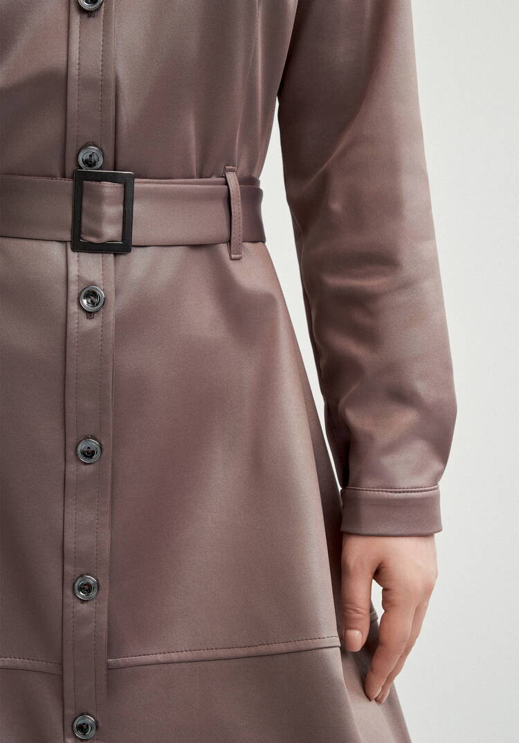 Платье-рубашка трикотажное под кожу шир.  750, рис. 14