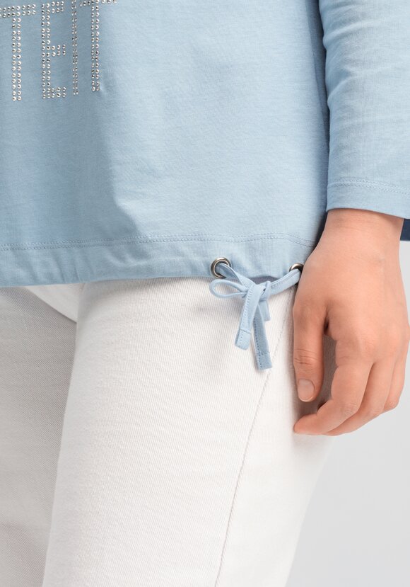 Лонгслив с декором из страз шир.  580, рис. 49