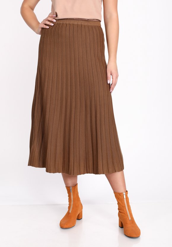 Юбка на резинке с имитацией плиссе шир.  580, рис. 2