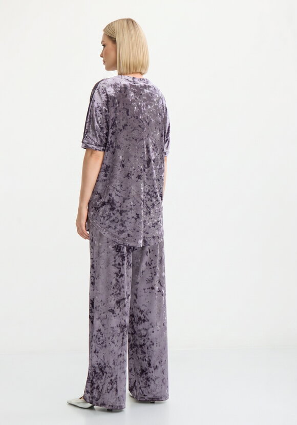 Костюм бархатный с брюками палаццо шир.  580, рис. 7