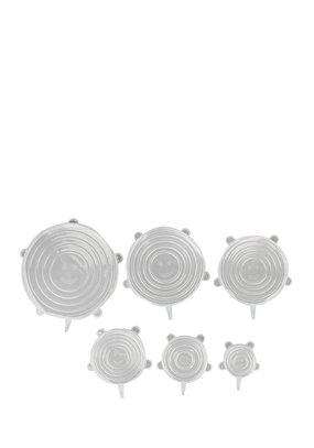 Силиконовые крышки для посуды, 6 шт