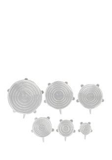 Силиконовые крышки для посуды, 6 шт