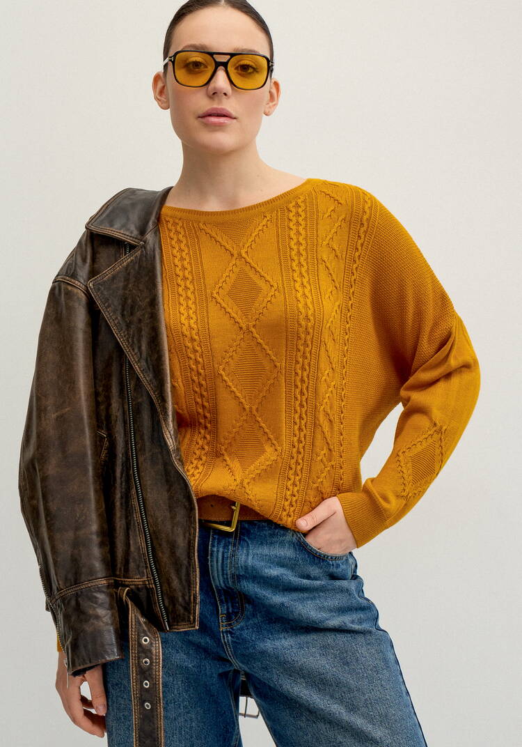 Джемпер женский свободного облегания шир.  750, рис. 7