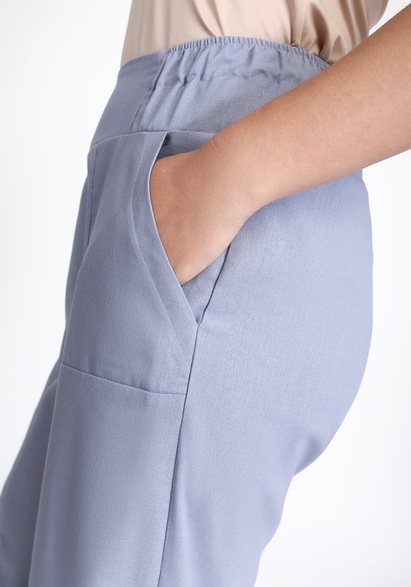 Брюки с рельефными вставками шир.  580, рис. 4