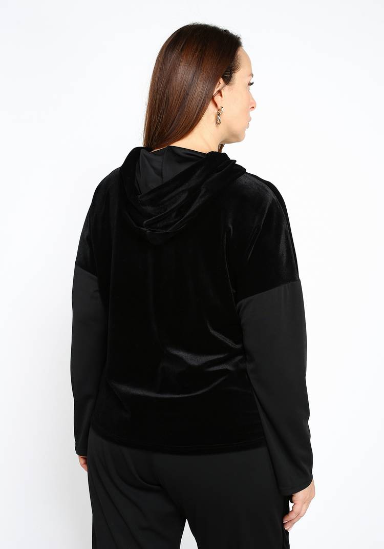 Худи из бархата с капюшоном шир.  750, рис. 3