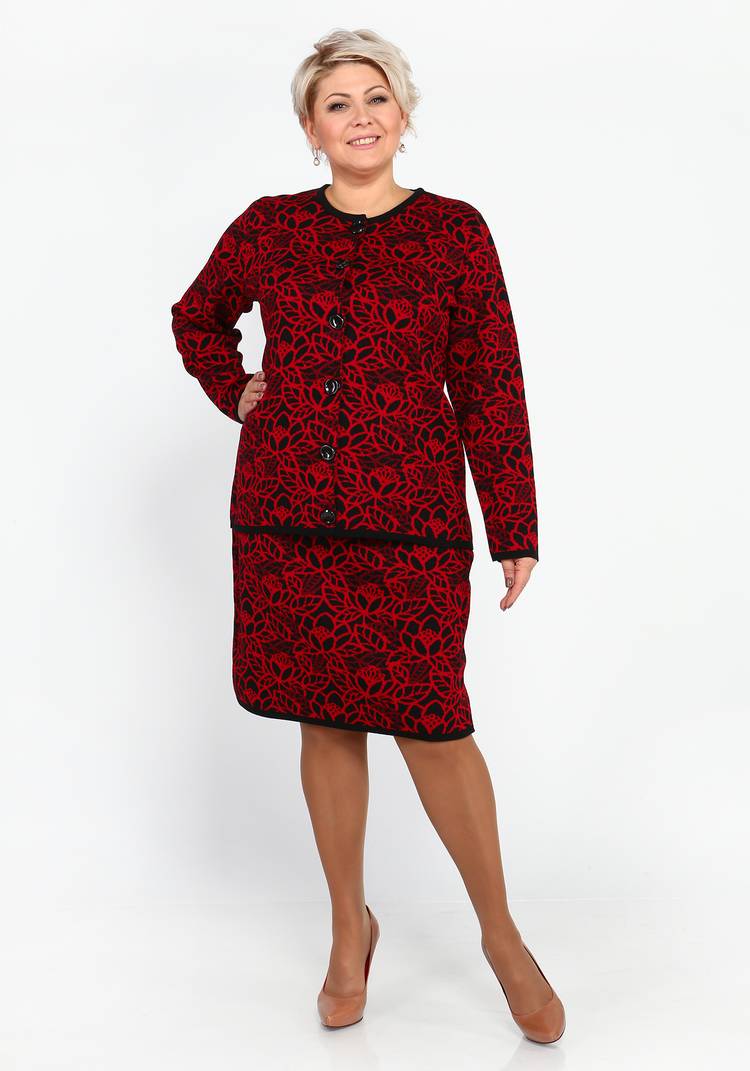 Юбка трикотажная с принтом шир.  750, рис. 8