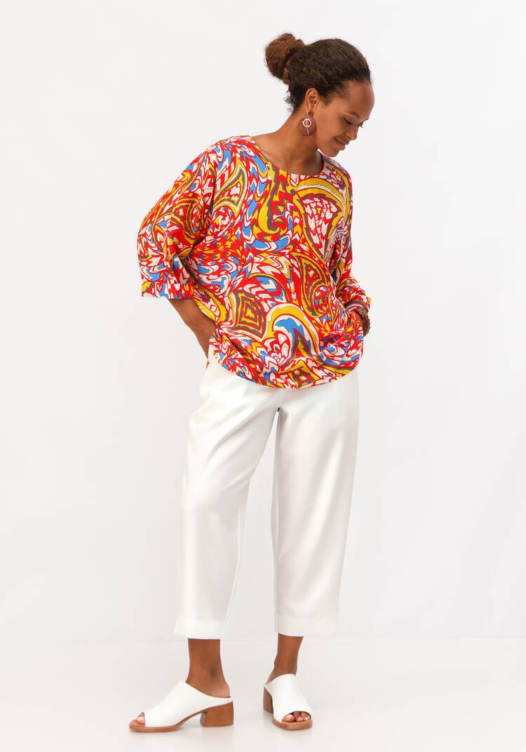 Блуза  с цельнокроеным рукавом шир.  750, рис. 10