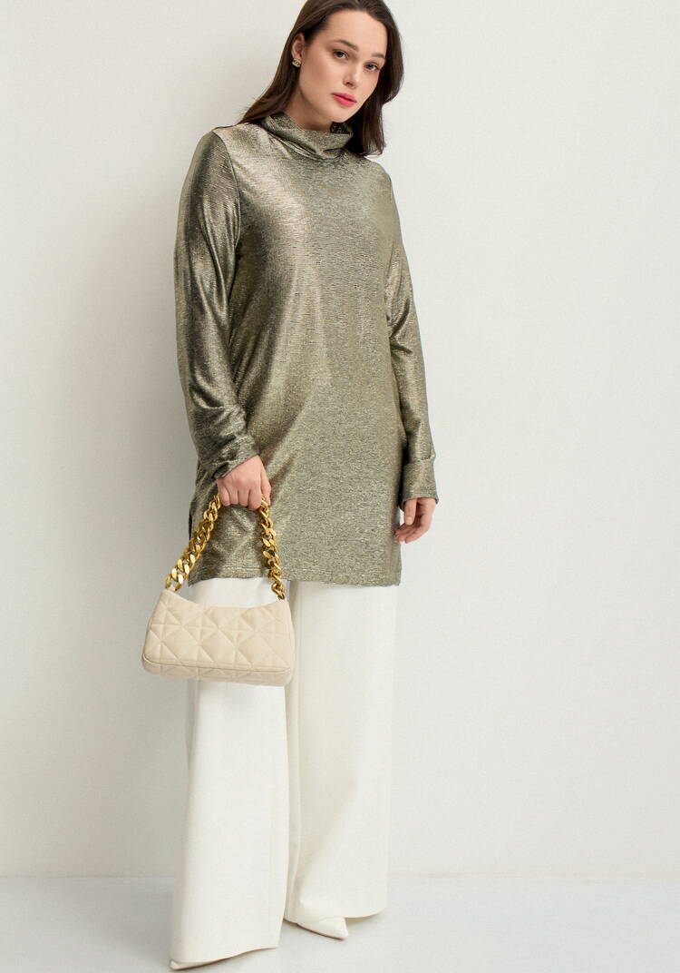 Туника свободного силуэта с блеском шир.  750, рис. 9