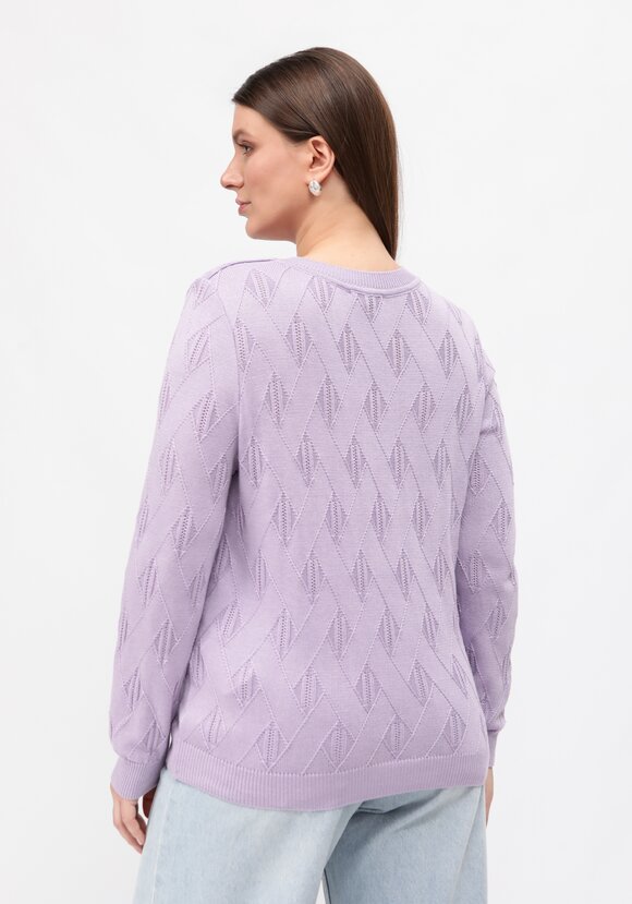 Джемпер ажурный удлиненный шир.  580, рис. 14