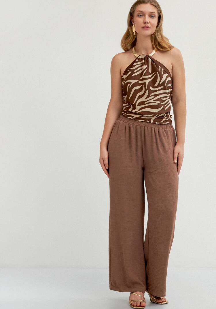 Брюки широкие с резинкой по поясу шир.  750, рис. 28