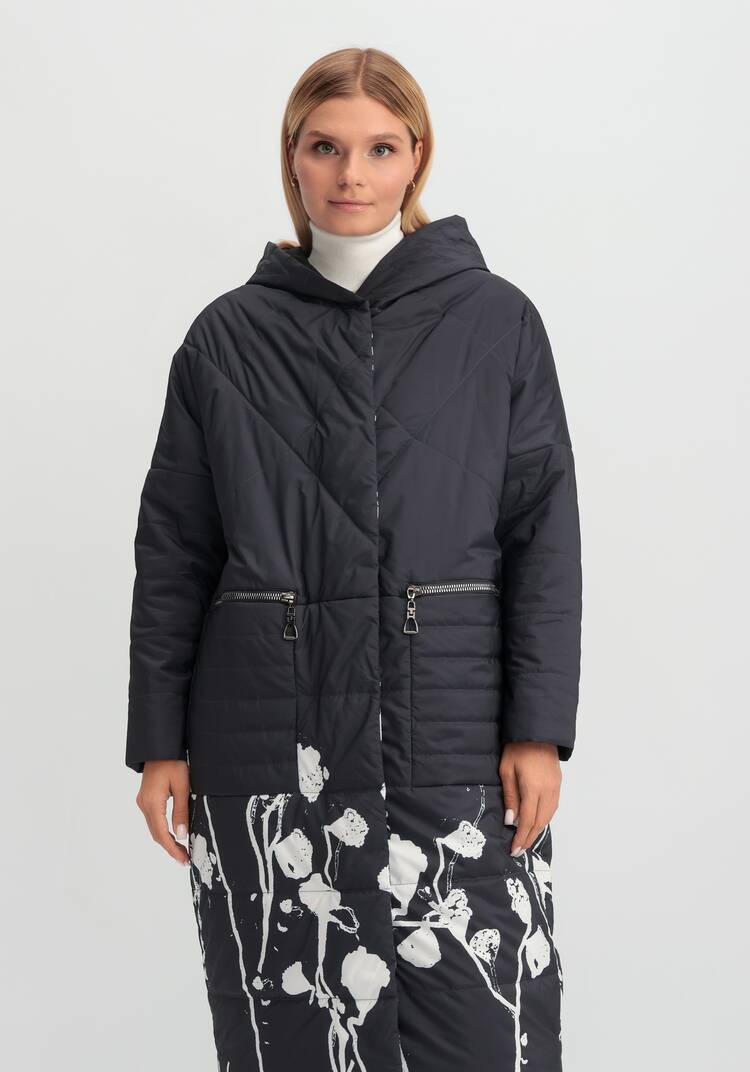 Куртка удлиненная до колен Марлен шир.  750, рис. 9