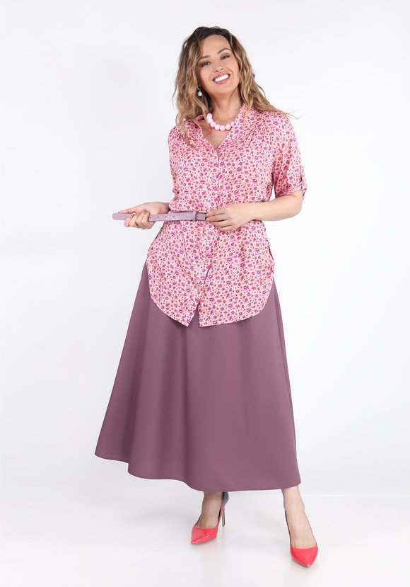 Блуза-рубашка Аленький цветочек шир.  580, рис. 11