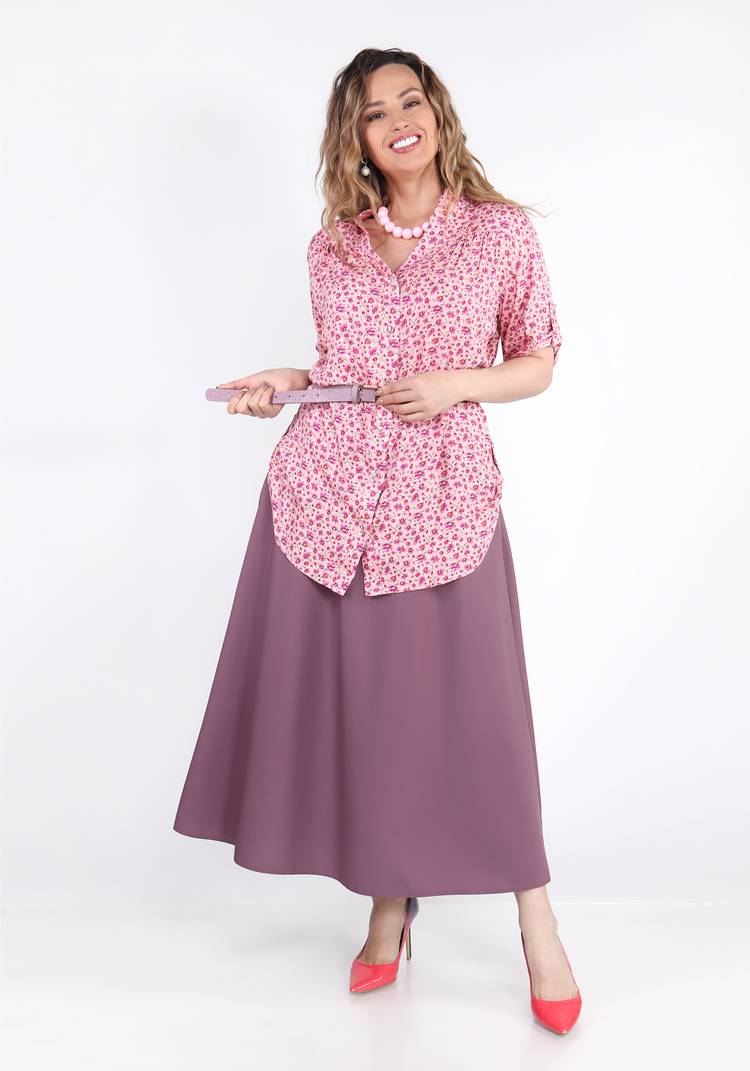 Блуза-рубашка Аленький цветочек шир.  750, рис. 11