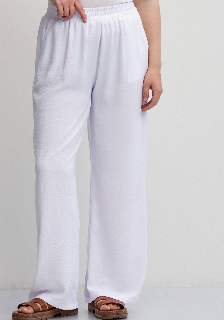 Брюки палаццо на резинке с карманами шир.  750, рис. 22