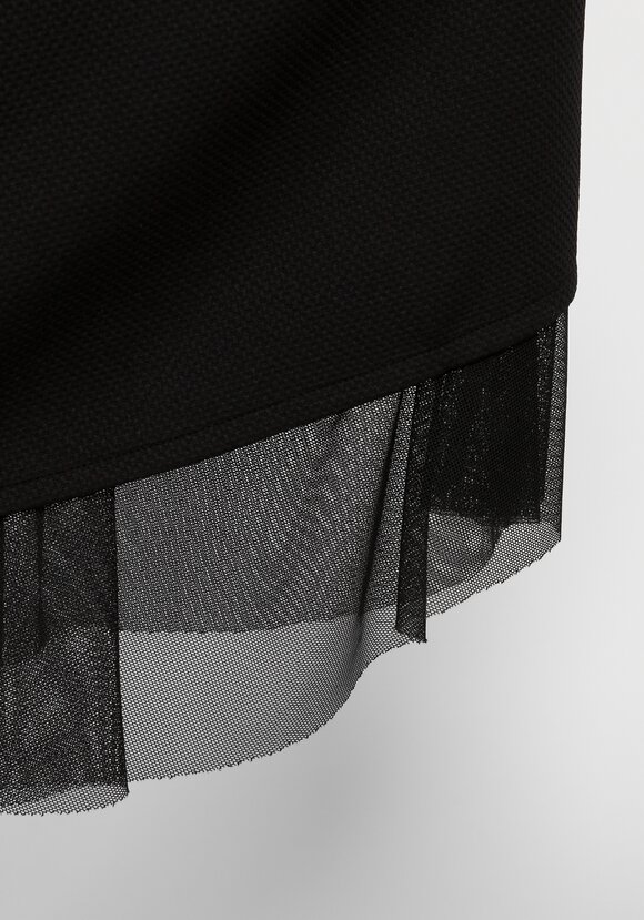 Платье прямого кроя с декоративной сеткой шир.  580, рис. 5