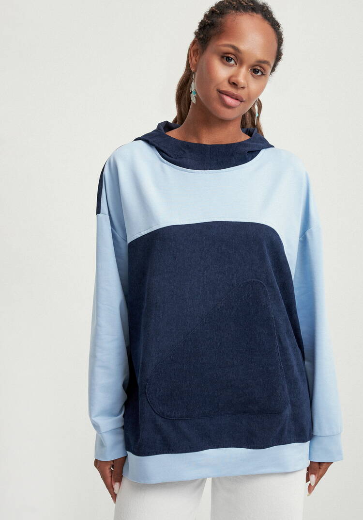 Худи оверсайз комбинированное шир.  750, рис. 12