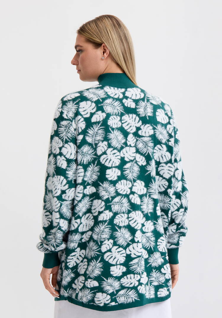 Туника пушистая с принтом шир.  750, рис. 43