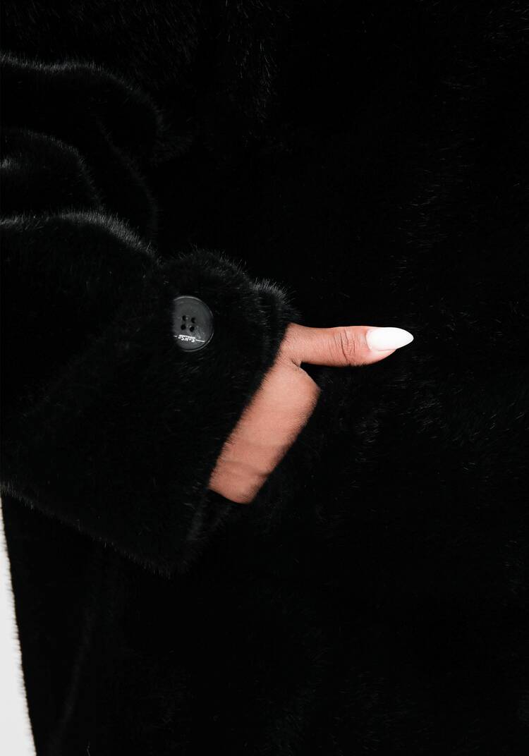 Полупальто из экомеха Моника шир.  750, рис. 14