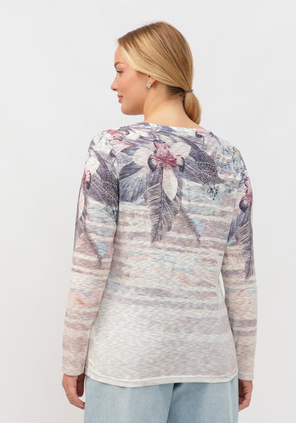 Блуза Ария с узором шир.  580, рис. 18