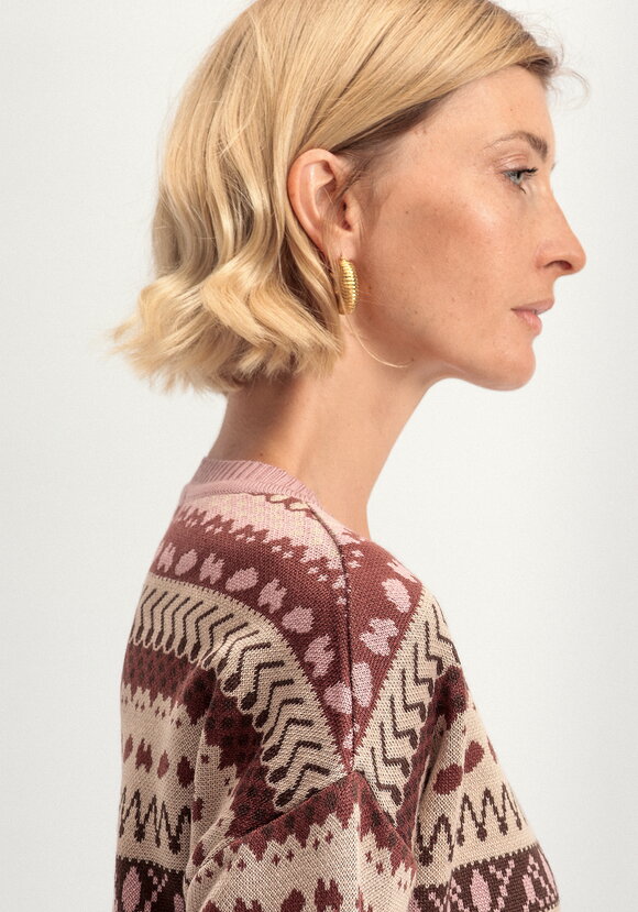 Джемпер со скандинавским рисунком шир.  580, рис. 16