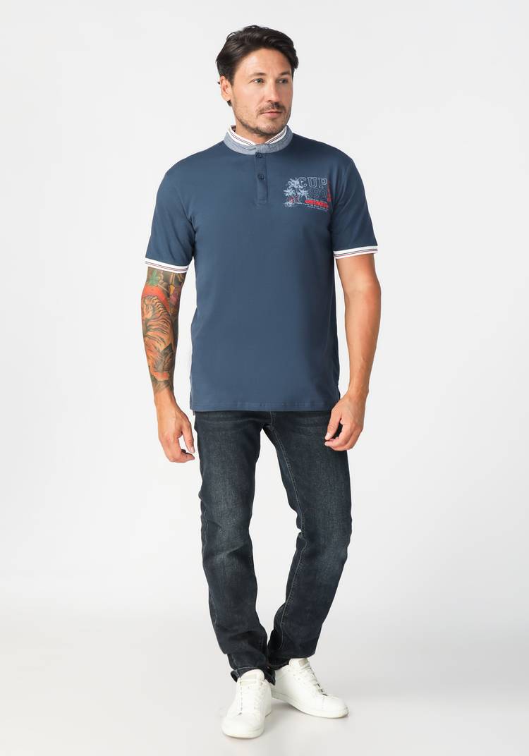 Трикотажная рубашка-поло из хлопкаГильберт шир.  750, рис. 3