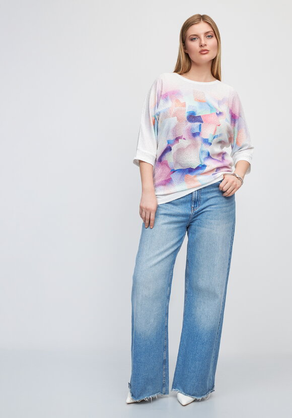 Блуза со стразами Амилия шир.  580, рис. 2