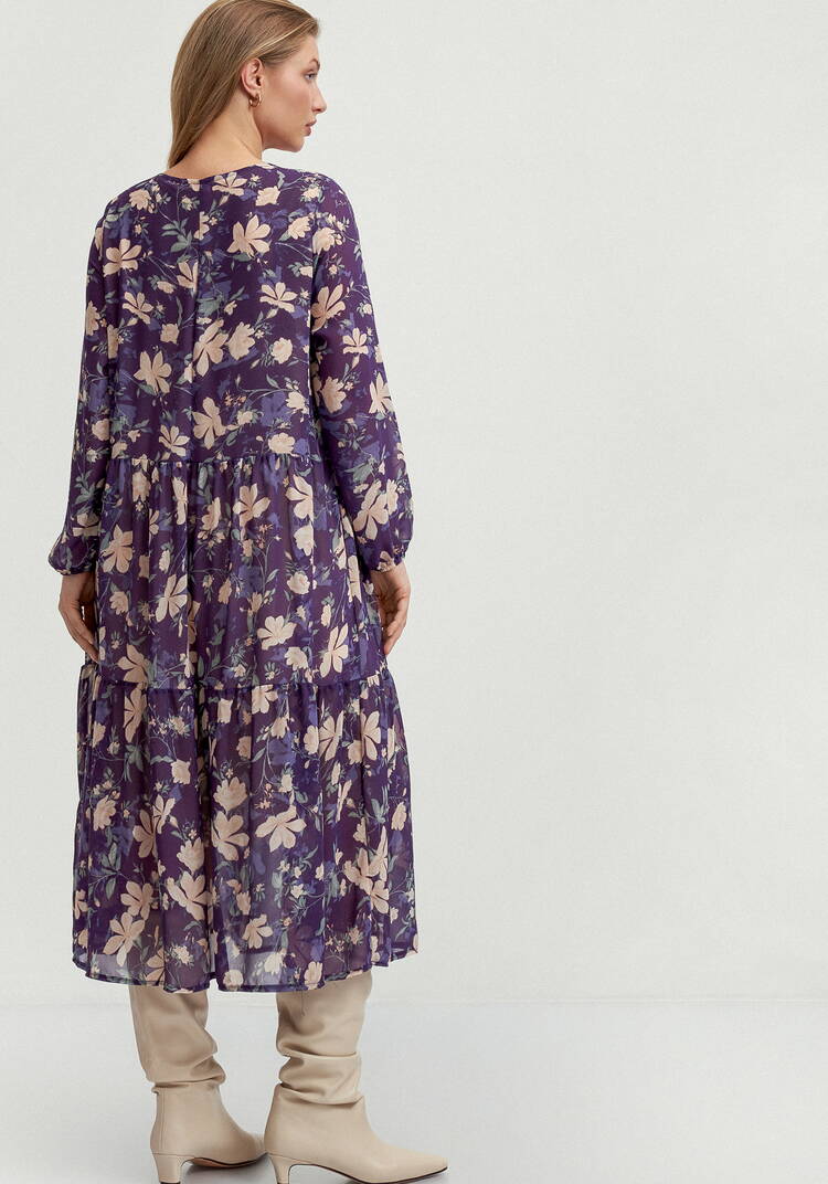 Платье свободного кроя с принтом цветок шир.  750, рис. 19