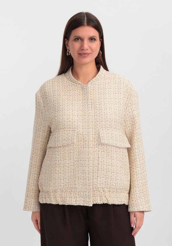 Твидовый бомбер шир.  580, рис. 4