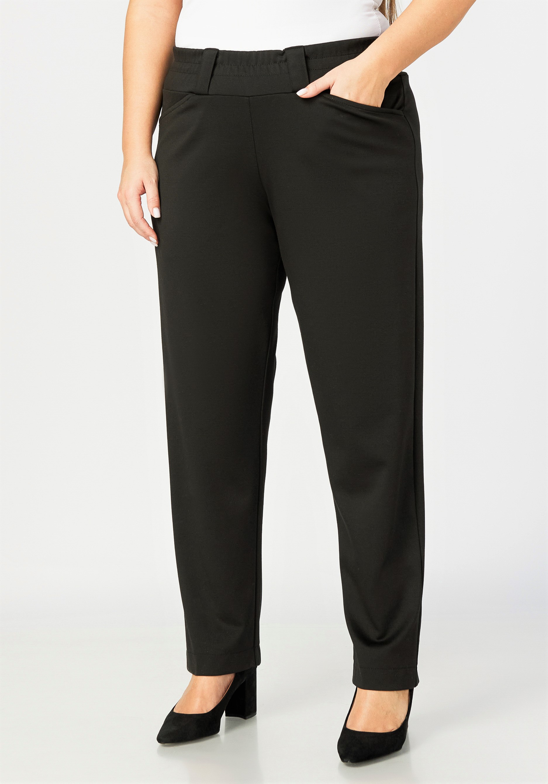 

Брюки классические с прорезными карманами, Черный