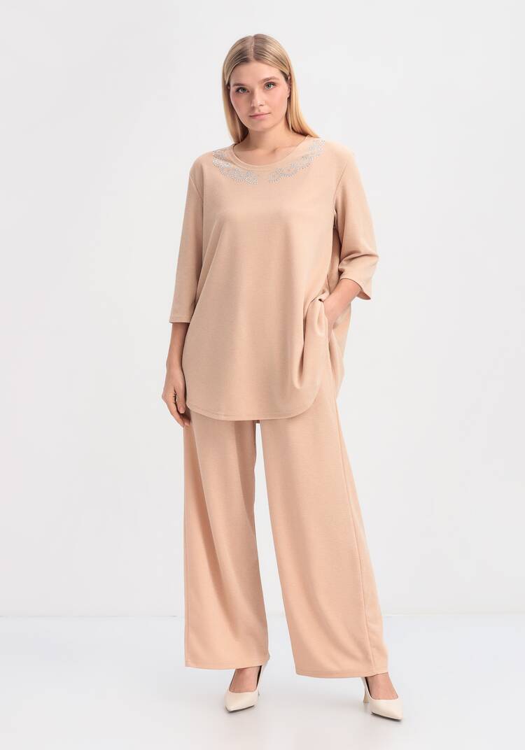 Туника с люрексом и декором из страз шир.  750, рис. 26