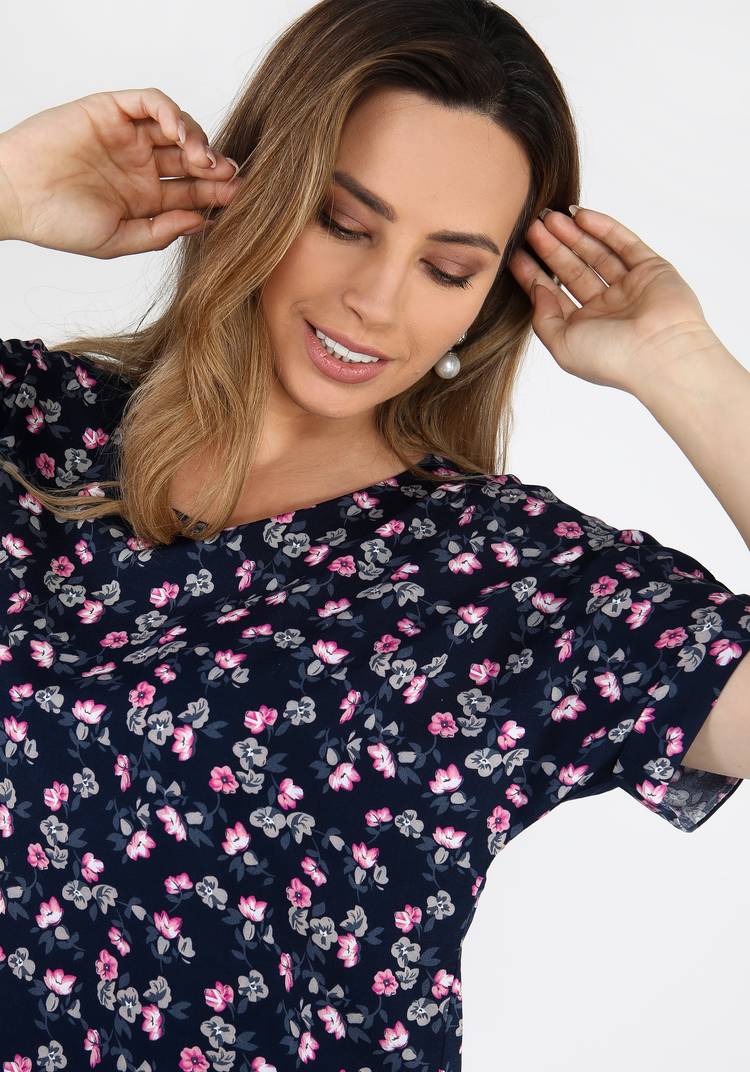 Блуза Цветочный рассвет шир.  750, рис. 16