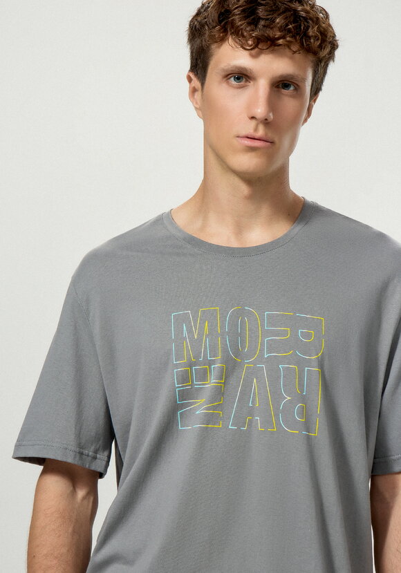 Комплект футболок с лаконичным принтом, 2 шт. шир.  580, рис. 6