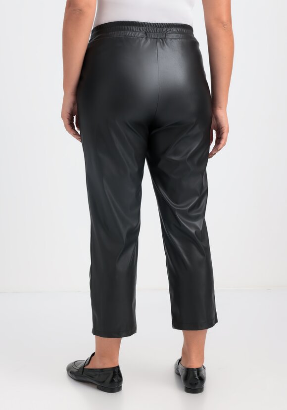 Брюки из экокожи длиной 7/8 шир.  580, рис. 3