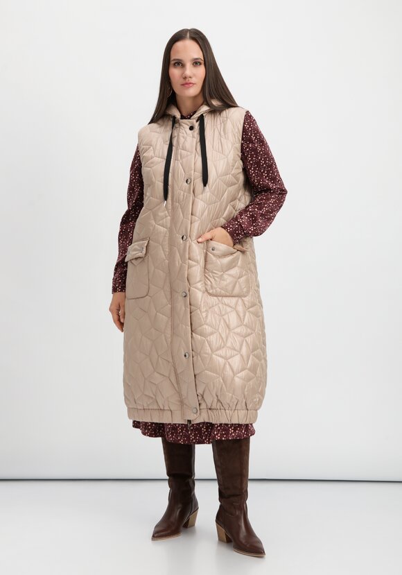 Жилет оверсайз удлинённый с капюшоном шир.  580, рис. 31