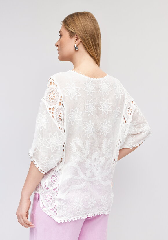 Блуза Ажурный флер шир.  580, рис. 3