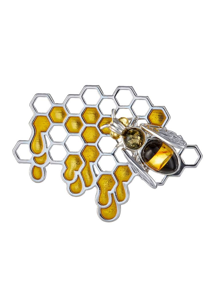 Брошь Медоносная пчелка шир.  750, рис. 1